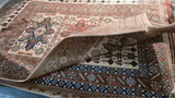 19386-Royal Shirvan Handmade/Hand-knotted Afghan Rug/Carpet Tribal/Nomadic Authentic/ Size: ﻿6'8" x 4'8"
