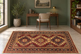 19387 Persian rug staged in office