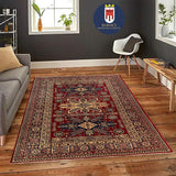 19392-Royal Shirvan Handmade/Hand-knotted Afghan Rug/Carpet Tribal/Nomadic Authentic/ Size: 7'2" x 4'10"