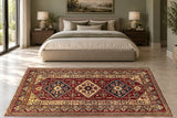 19401 Persian rug staged in bedroom