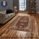 19408-Royal Shirvan Handmade/Hand-knotted Afghan Rug/Carpet Tribal/Nomadic Authentic/ Size: 8'4" x 5'10"