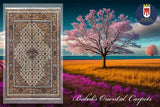 19414-Tabriz Hand-Knotted/Handmade Persian Rug/Carpet Traditional Authentic/ Size: 5'10" x 3'7"