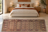 19423 Persian rug staged in bedroom