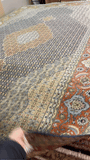 19426- Tabriz Persian Hand-knotted Carpet Authentic/Traditional Carpet/Rug/Size: 14'4" x 9'10"/437cm x 300cm