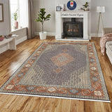 19426- Tabriz Persian Hand-knotted Carpet Authentic/Traditional Carpet/Rug/Size: 14'4" x 9'10"