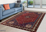 19527- Abadeh Hand-Knotted/Handmade Persian Rug/Tribal/ Nomadic/Carpet Authentic / Size: 6'10" x 5'3"