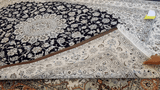 19557-Nain Hand-Knotted/Handmade Persian Rug/Carpet Traditional Authentic/ Size: 8'4" x 5'3"