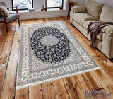 19557-Nain Hand-Knotted/Handmade Persian Rug/Carpet Traditional Authentic/ Size: 8'4" x 5'3"