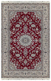 19558-Nain Hand-Knotted/Handmade Persian Rug/Carpet Traditional Authentic/ Size: 8'3" x 5'1"/ 251cm x 155cm