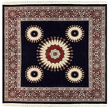 19581-Royal Moud  Handmade/Hand-Knotted Persian Rug/Traditional Carpet Authentic/ Size: 7'0" x 6'7"/ 213cm x 201cm