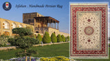 19781-Isfahan Hand-Knotted/Handmade Persian Rug/Carpet Traditional Authentic/Size: 7'7''x 5'2''