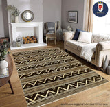 19943-Chobi Ziegler Hand-knotted/Handmade Afghan Rug/Carpet Traditional Authentic/ Size: 9'2" x 8'1"