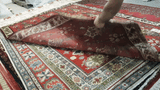 19954-Shiraz Hand-Knotted/Handmade Persian Rug/Carpet Tribal/Nomadic Authentic/ Size: 8'2" x 5'7"