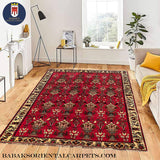 19954-Shiraz Hand-Knotted/Handmade Persian Rug/Carpet Tribal/Nomadic Authentic/ Size: 8'2" x 5'7"