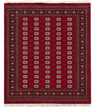 27588-Bokhara Hand-Knotted/Handmade Pakistani Rug/Carpet Tribal/Nomadic Authentic/ Size: 9'8" x 8'2"/294cm x 248cm