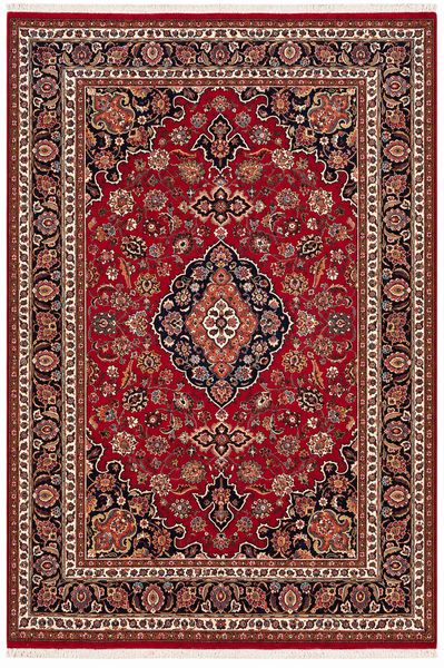 25753-Mashad Hand-Knotted/Handmade Persian Rug/Carpet Traditional Authentic/ Size: 9'9" x 6'5"/297cm x 196cm