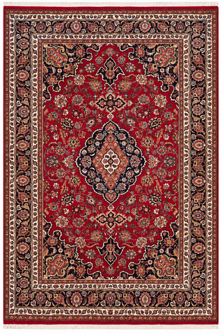 25753-Mashad Hand-Knotted/Handmade Persian Rug/Carpet Traditional Authentic/ Size: 9'9" x 6'5"/297cm x 196cm