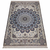 26716- Isfahan Persian Hand-Knotted Authentic/Traditional Carpet/Rug/ Size: 8'0'' x 5'3''/244cm x 163cm