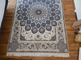26716- Isfahan Persian Hand-Knotted Authentic/Traditional Carpet/Rug/ Size: 8'0'' x 5'3''/244cm x 163cm