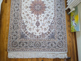 21548-Isfahan Hand-Knotted/Handmade Persian Rug/Carpet Traditional Authentic/ Size: 6'7''x 4'2''/201cm x 127cm