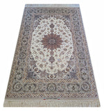 21548-Isfahan Hand-Knotted/Handmade Persian Rug/Carpet Traditional Authentic/ Size: 6'7''x 4'2''/201cm x 127cm