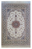 21548-Isfahan Hand-Knotted/Handmade Persian Rug/Carpet Traditional Authentic/ Size: 6'7''x 4'2''/201cm x 127cm