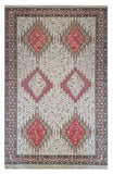 27135 - Kilim Hand-Woven/Flat Weaved/Handmade Afghan Kelim/Carpet Tribal/Nomadic Authentic/Size: 6'9" x 4'3"/206cm x 130cm