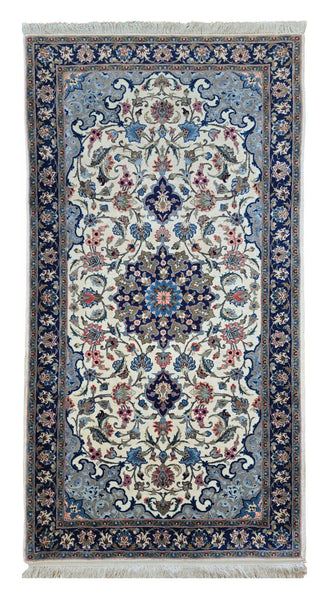 27137-Ilam Hand-Knotted/Handmade Persian Rug/Carpet Traditional/Authentic/ Size: 4'7" x 2'4"/140cm x 71cm
