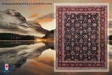 20353-Mashad Hand-Knotted/Handmade Persian Rug/Carpet Traditional Authentic/ Size: 12'5" x 9'9"