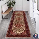 20379 -Hamadan Hand-Knotted/Handmade Persian Rug/Carpet Traditional Authentic/Size: 9'8" x 2'10"
