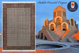 20563-Bidjar Hand-Knotted/Handmade Persian Rug/Wool+Silk Pile/Carpet Traditional Authentic/ Size: 8'6" x 5'8"