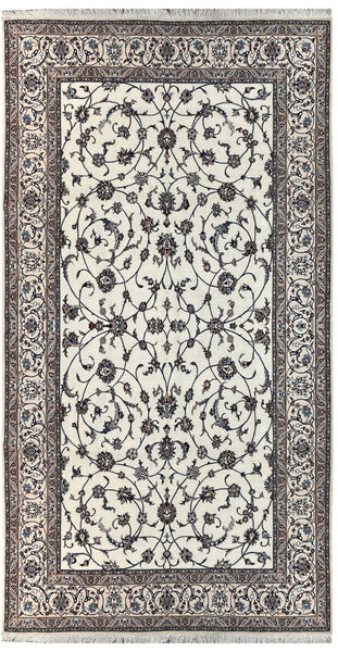 20567-Nain Hand-Knotted/Handmade  Persian Rug/Carpet Traditional Authentic/Size: 8'7" x 5'3"/262cm x 160cm