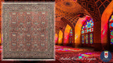 20573-Bidjar Hand-Knotted/Handmade Persian Rug/Carpet Traditional Authentic/ Size: 6'6" x 5'11"