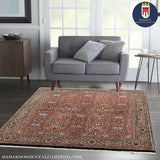 20573-Bidjar Hand-Knotted/Handmade Persian Rug/Carpet Traditional Authentic/ Size: 6'6" x 5'11"