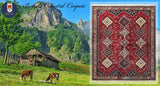 20581-Yalameh Hand-Knotted/Handmade Persian Rug/Carpet Tribal/Nomadic Authentic/ Size: 8'1" x 6'7"