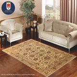 20674 -Chobi Ziegler Hand-knotted/Handmade Afghan Rug/Carpet Traditional Authentic/ Size: 7'7" x 5'8"