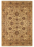 20674 -Chobi Ziegler Hand-knotted/Handmade Afghan Rug/Carpet Traditional Authentic/ Size: 7'7" x 5'8"/ 231cm x 173cm