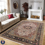 20881-Tabriz Hand-Knotted Semi-Antique(Circa 1980-1995)/Handmade Persian Rug/Carpet Traditional Authentic/ Size: 9'8" x 6'3"