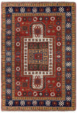 20882-Antique Kazak Handmade/Hand-Knotted Russian Rug/Carpet Tribal/Nomadic Authentic/ Size: 7’4” x 4’11”/ 224cm x 150cm