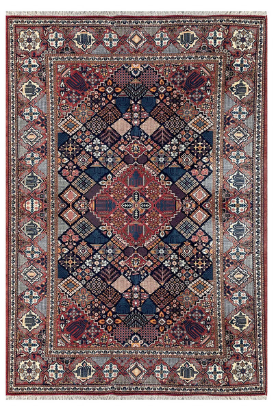 20921-Kashan Hand-Knotted/Handmade Persian Rug/Carpet Traditional Authentic/ Size: 6'9" x 4'6"/ 206cm x 137cm