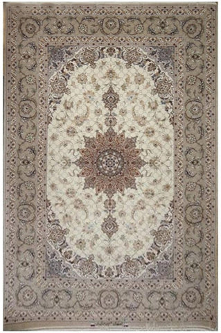 21548-Isfahan Hand-Knotted/Handmade Persian Rug/Carpet Traditional Authentic/ Size: 6'7''x 4'2''