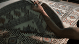 21563-Kazak Hand-Knotted/Handmade Afghan Rug/Carpet Tribal/Nomadic Authentic/ Size: 6'5" x 6'7"