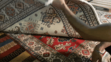 21566-Kazak Hand-Knotted/Handmade Afghan Rug/Carpet Tribal/Nomadic Authentic/Size: 6'6" x 6'4"