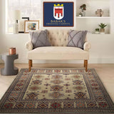 21566-Kazak Hand-Knotted/Handmade Afghan Rug/Carpet Tribal/Nomadic Authentic/Size: 6'6" x 6'4"