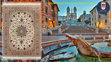21662 - Tabriz Hand-knotted/Handmade Persian Rug/Carpet Traditional Authentic/Size: 7'0" x 5'0"