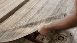 21746-Chobi Ziegler Hand-Knotted/Handmade Afghan Rug/Carpet Modern Authentic/Size: 9'6" x 8'0"