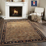 21777 - Chobi Ziegler Hand-Knotted/Handmade Afghan Rug/Carpet Modern Authentic/Size: 6'7" x 4'9"