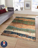 21937 - Chobi Ziegler Hand-Knotted/Handmade Afghan Traditional Authentic/Size: 7'11" x 5'7"