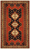 22252 - Afshar Hand-Knotted/Handmade Persian Rug/Carpet Tribal/Nomadic Authentic/Size: 7'6" x 5'2"