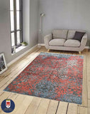 22255 - Indian Hand-knotted/Hand-weaved Rug/Modern/Carpet Authentic/Classic/Contemporary/Modern/Size: 7'9" x 5'4"